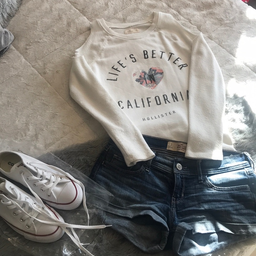 Cold-Shoulder Sweater